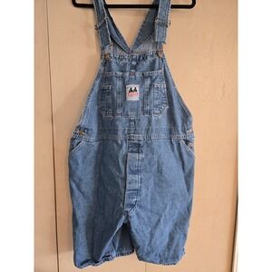 Vintage 80s Bubba Brand Denim Shortalls Mens XL 44-46 USA Made Overalls